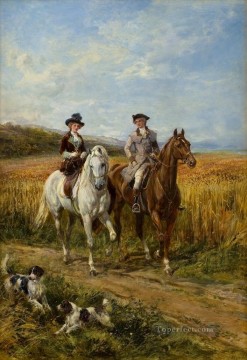 Classical Painting - The Morning Ride 3 Heywood Hardy hunting